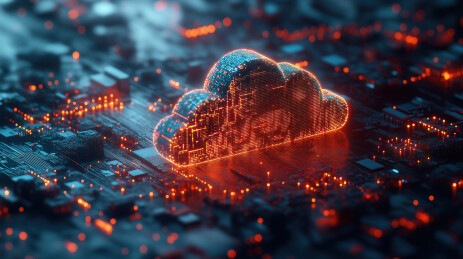 云计算高科技芯片背景