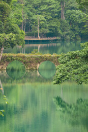 中国贵州省黔南荔波小七孔风景区