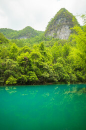 中国贵州省黔南荔波小七孔风景区卧龙潭