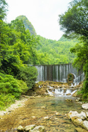 中国贵州省荔波小七孔风景区卧龙潭