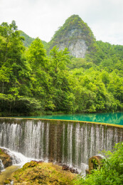 中国贵州省荔波小七孔风景区卧龙潭