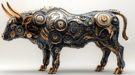 生肖牛民族风印花图案