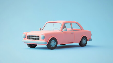3D轿车插图