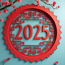 2025数字和古风窗子3D立体图
