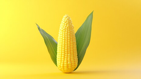 3D玉米插图乡村农作物收获健康食物插图