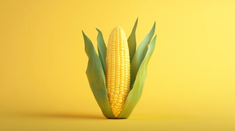 3D玉米插图乡村农作物收获健康食物插图