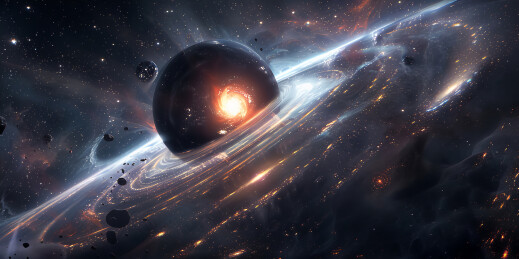 梦幻太空螺旋虫洞主题背景