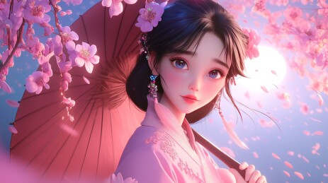 三维唯美梦幻女孩