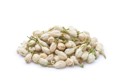 一堆干茉莉花茶