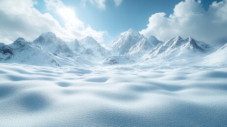 3d雪山场景