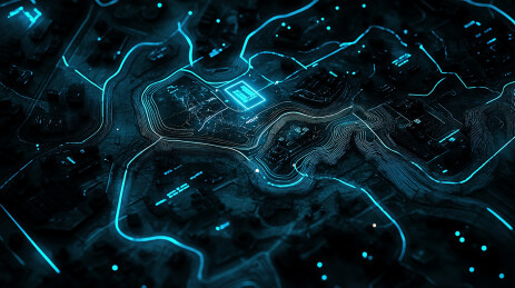 科技芯片电路板背景