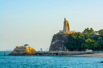 福建厦门鼓浪屿郑成功石雕像
