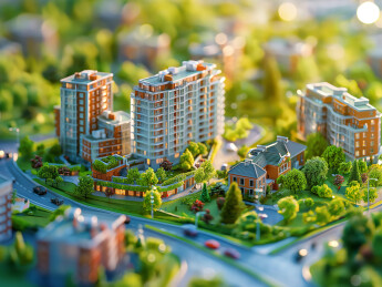 优美的城市建设3d模型