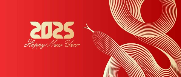 蛇抽象艺术插画