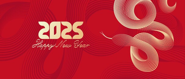 蛇抽象艺术插画