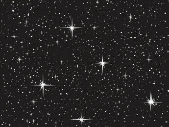 夜空中星星的低角度观察