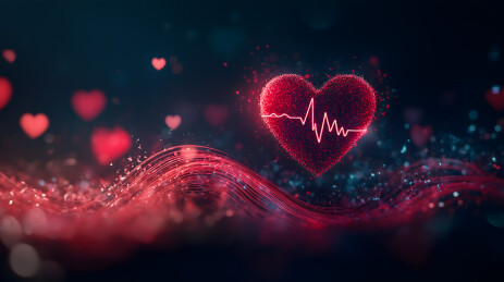 心脏电波背景