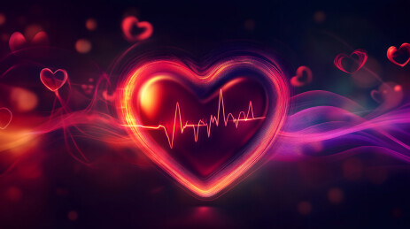心脏电波背景