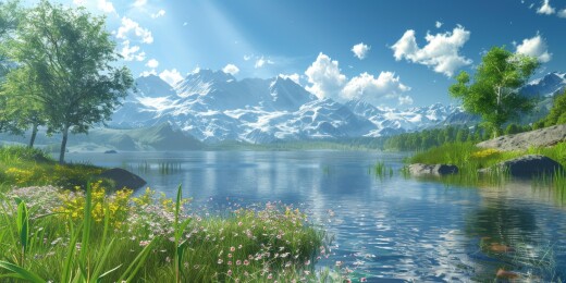 壮丽山河碧水蓝天