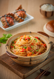 中餐美食 蟹黄粉丝煲