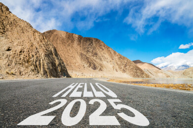2025新年跨年开始中国新疆公路背景