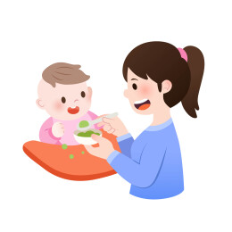 给宝宝喂饭