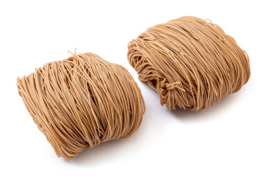 荞麦竹升面干面块特写