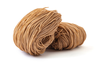 荞麦竹升面干面块特写