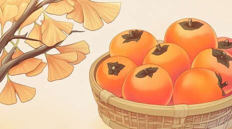 柿子插画素材