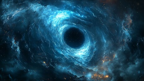 蓝色黑洞深渊