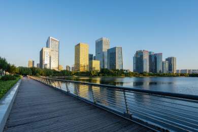 淄博CBD活力商务区街景