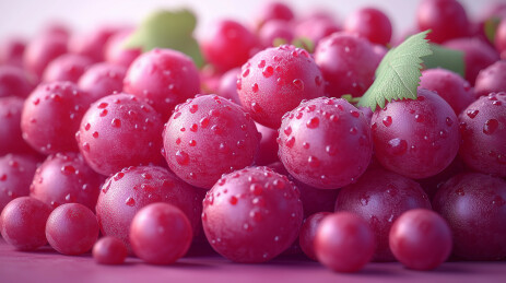 3D葡萄水果插图