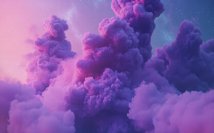 天空中云的低角度视图