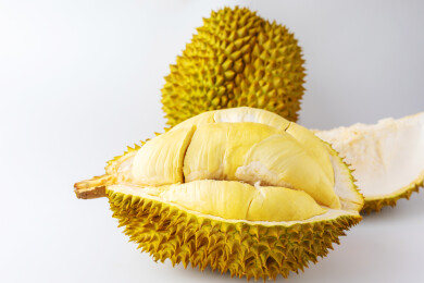 一个果肉饱满的泰国金枕榴莲