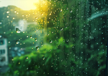 玻璃上洒满水珠背景