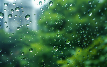 玻璃上洒满水珠背景