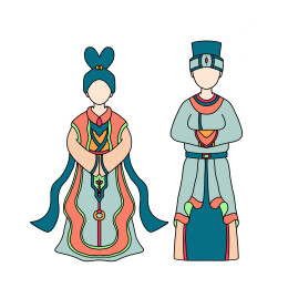 宋代泥塑插画设计