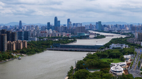 宁波余姚江姚江大闸 宁波江北航拍
