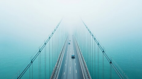 航拍跨海大桥