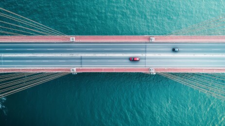 航拍跨海大桥