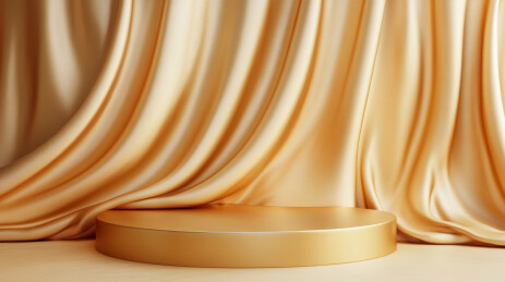 丝绸布景的电商产品展台背景