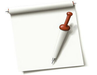 白色背景上的钢笔特写镜头