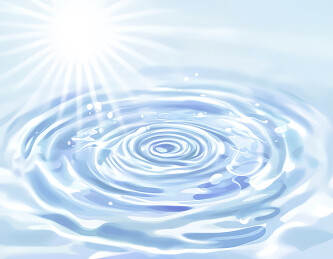 水滴落在水上的特写镜头