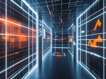 未来科技感的虚拟空间