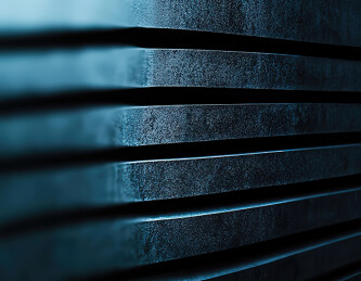 墙上金属图案特写