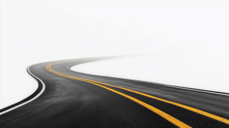 极简弯曲道路路面