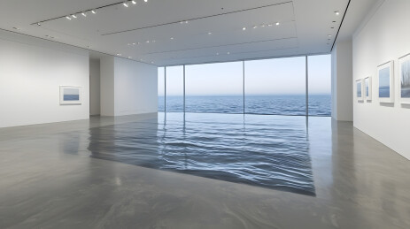 可欣赏海景当代艺术画廊