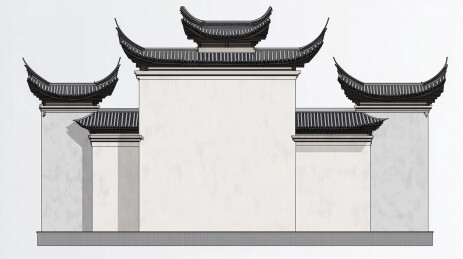 中式传统建筑风格屋檐