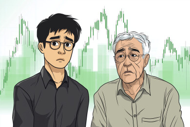 股票暴跌新老股民悲伤