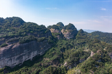 航拍湖南邵阳新宁崀山风光